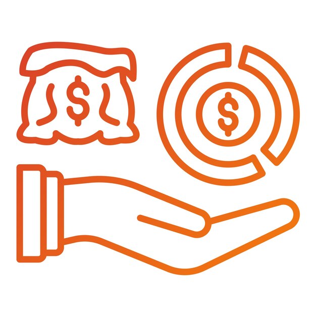 Estilo del icono de los activos de diseño vectorial