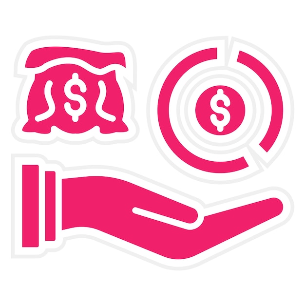 Estilo del icono de los activos de diseño vectorial