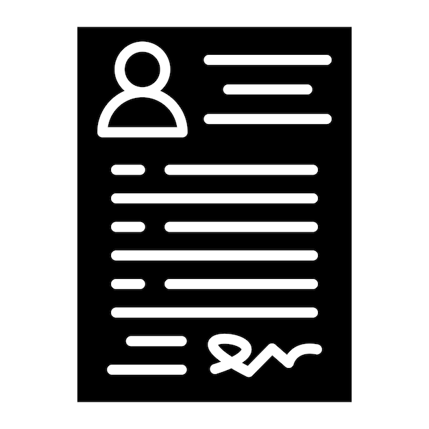 Estilo del icono del acuerdo de contrato