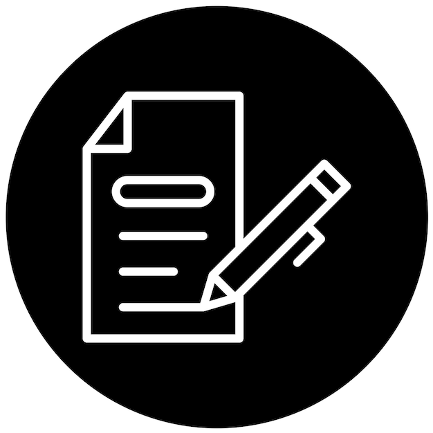 Estilo del icono del acuerdo de diseño vectorial