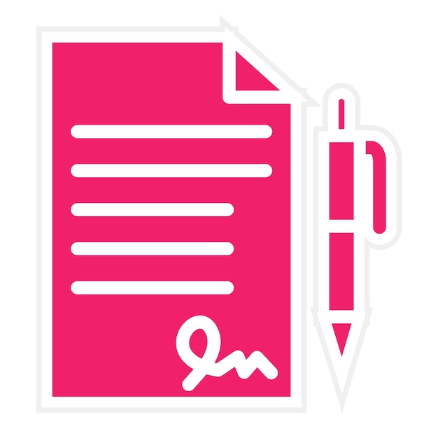 Estilo del icono del acuerdo de diseño vectorial