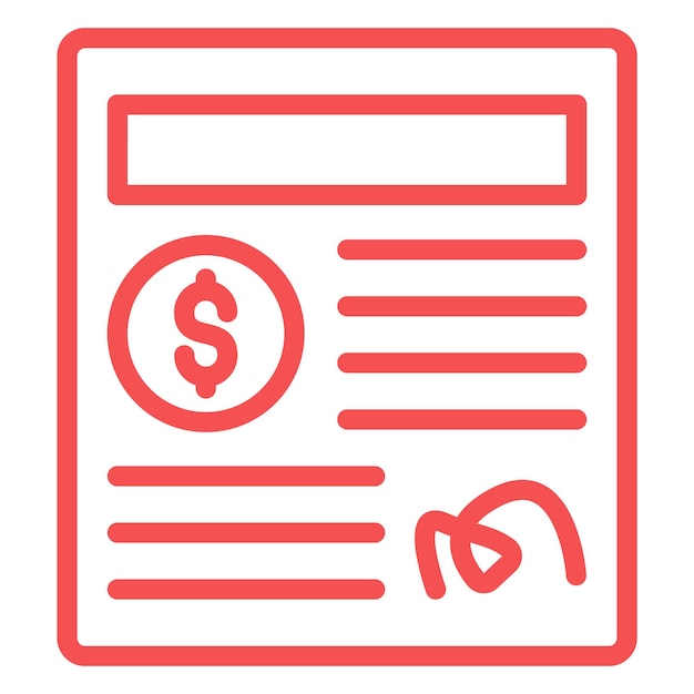 Estilo del icono del acuerdo de inversión de diseño vectorial
