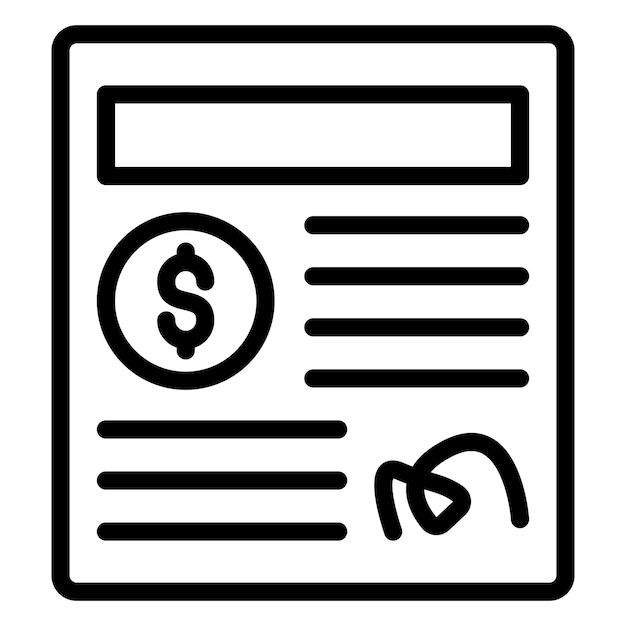Estilo del icono del acuerdo de inversión de diseño vectorial