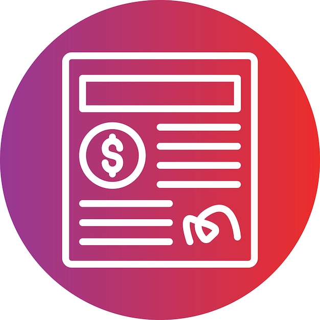 Estilo del icono del acuerdo de inversión de diseño vectorial