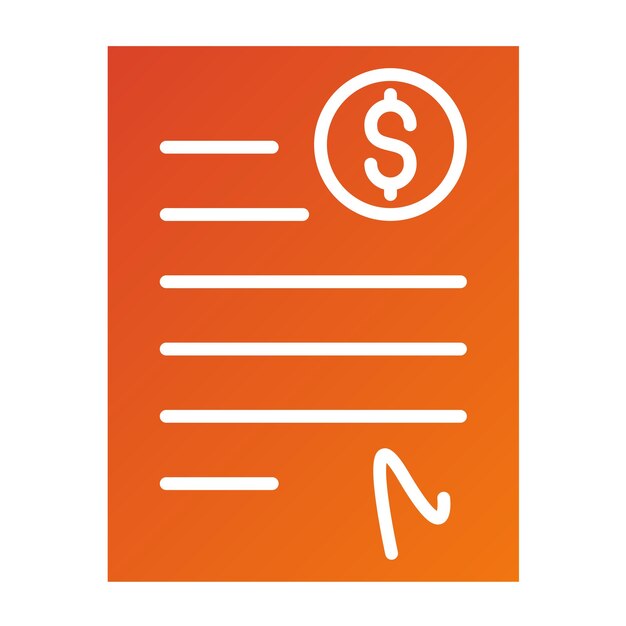 Estilo del icono del acuerdo de inversión de diseño vectorial