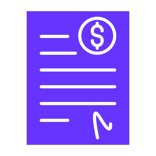 Estilo del icono del acuerdo de inversión de diseño vectorial