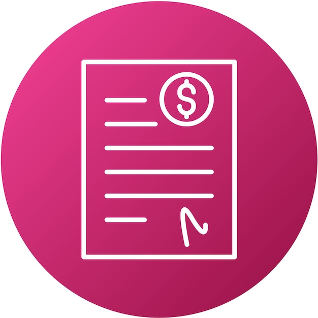 Estilo del icono del acuerdo de inversión de diseño vectorial