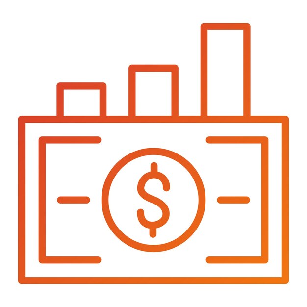Estilo del icono de acumulación de diseño vectorial
