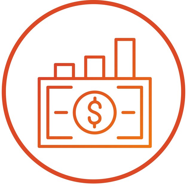 Estilo del icono de acumulación de diseño vectorial