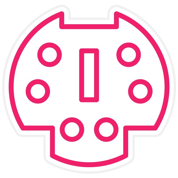 Estilo del icono del adaptador de la bahía de unidad de diseño vectorial