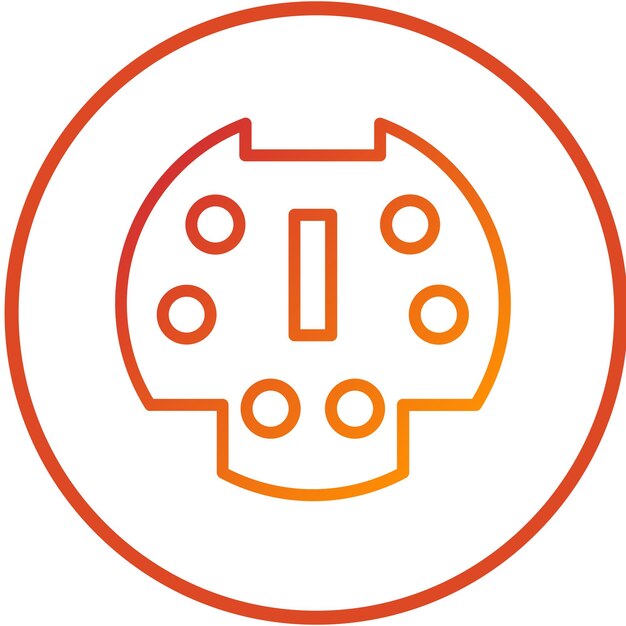 Estilo del icono del adaptador de la bahía de unidad de diseño vectorial