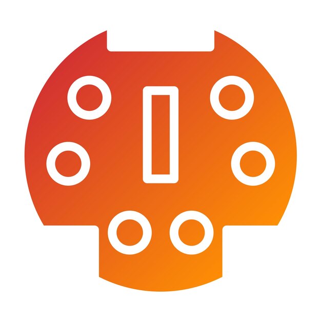 Estilo del icono del adaptador de la bahía de unidad de diseño vectorial