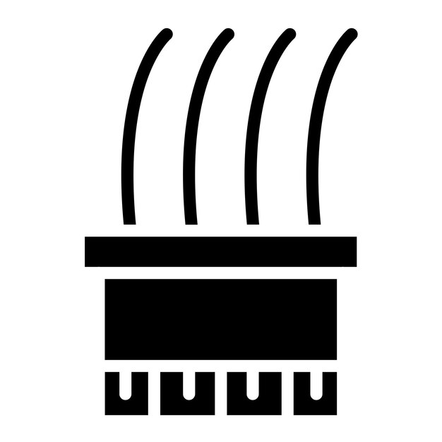 Estilo del icono del adaptador de diseño vectorial Molex