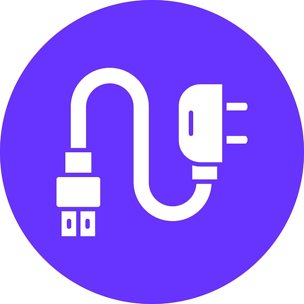 Estilo del icono del adaptador de diseño vectorial
