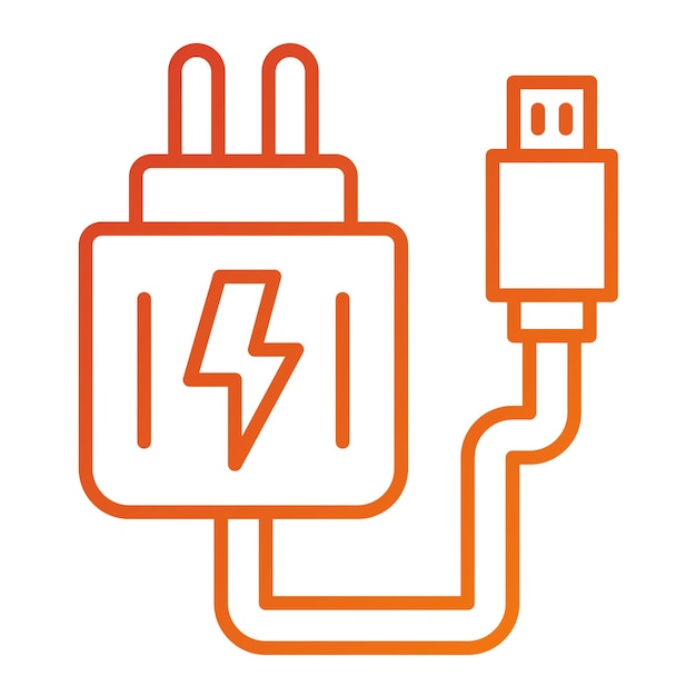 Estilo del icono del adaptador de diseño vectorial