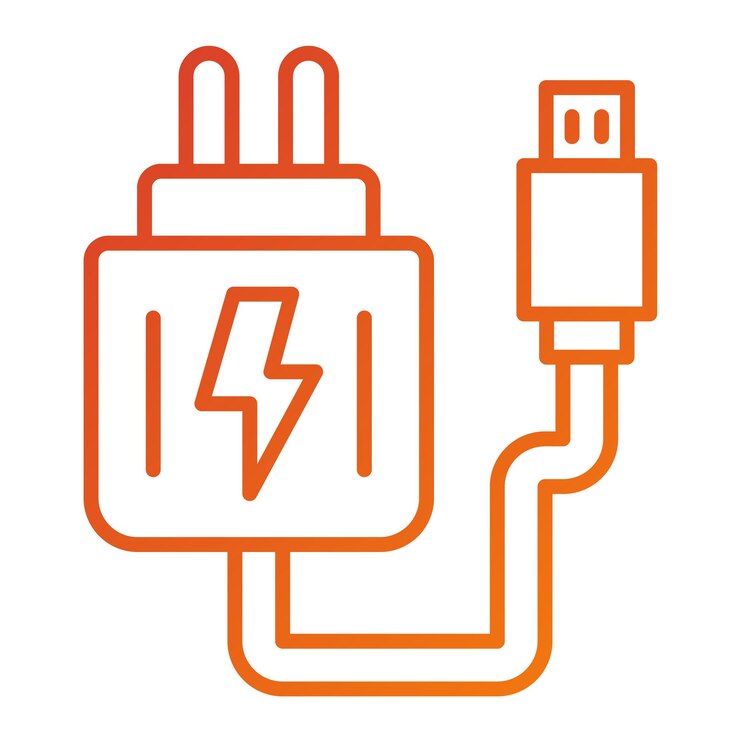 Vector estilo del icono del adaptador de diseño vectorial