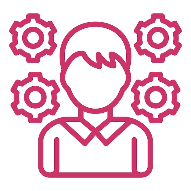 Estilo del icono de administración del diseño vectorial