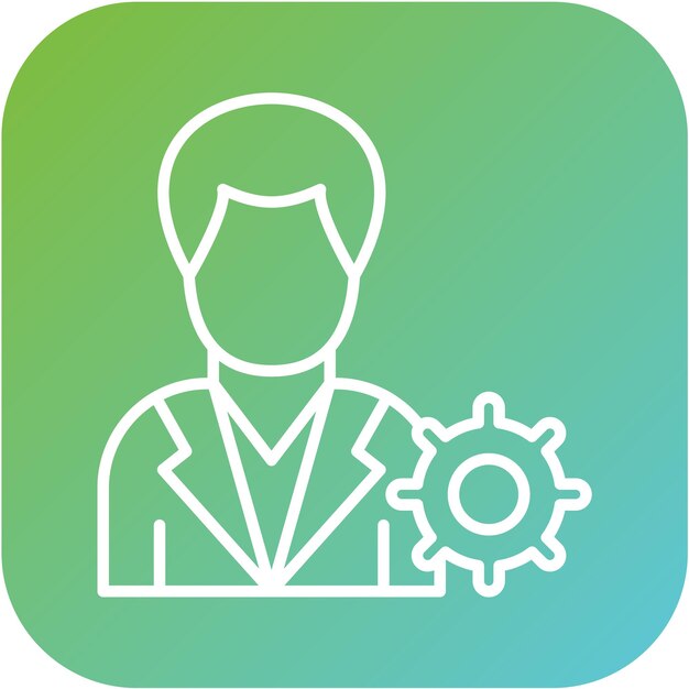 Estilo del icono de administración del diseño vectorial