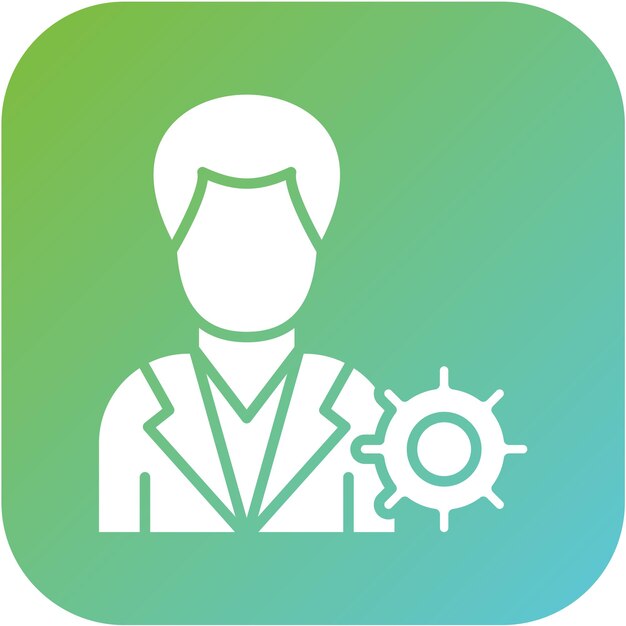 Estilo del icono de administración del diseño vectorial