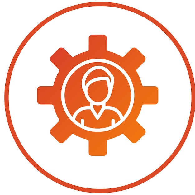 Estilo del icono de administración del diseño vectorial