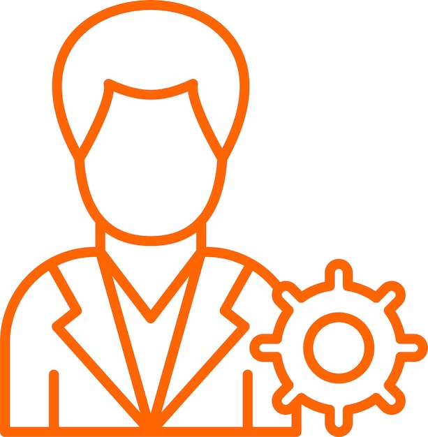 Estilo del icono de administración del diseño vectorial