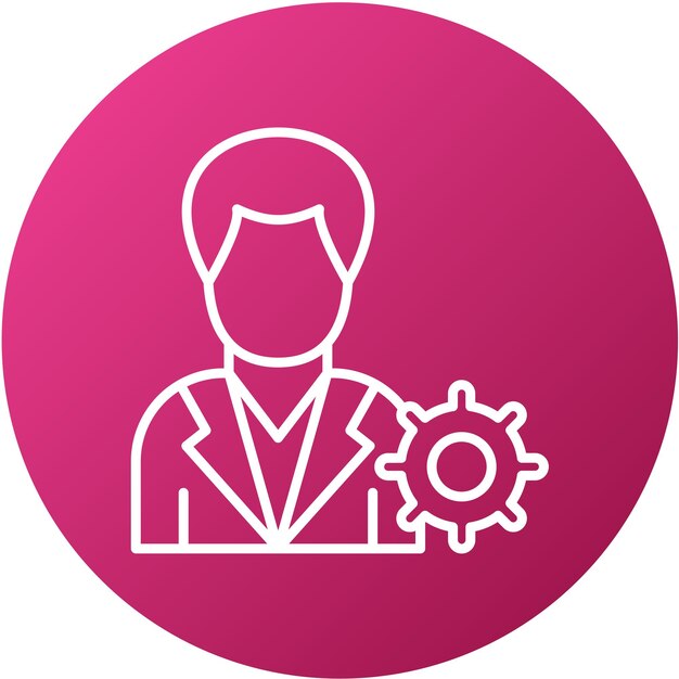 Estilo del icono de administración del diseño vectorial