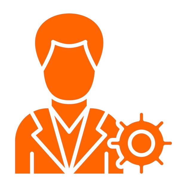 Estilo del icono de administración del diseño vectorial