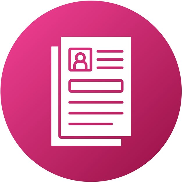 Estilo del icono de admisión del diseño vectorial