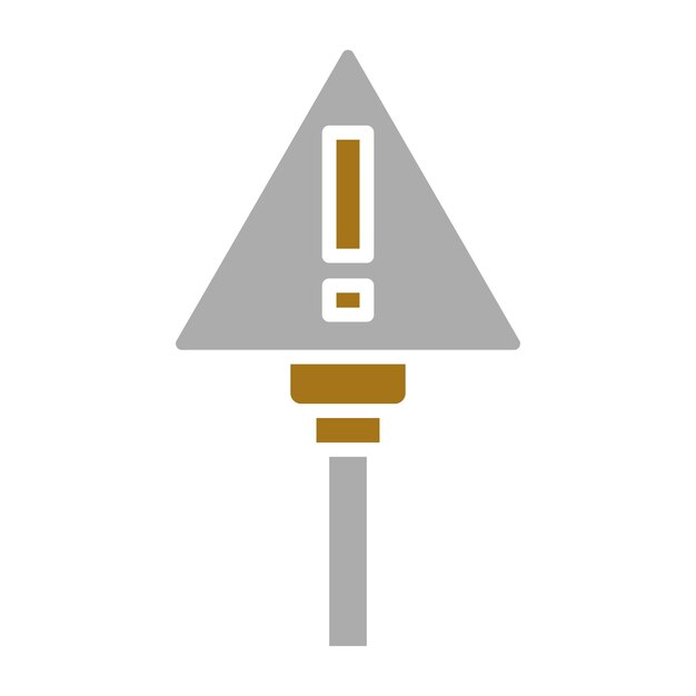 Estilo del icono de advertencia de diseño vectorial