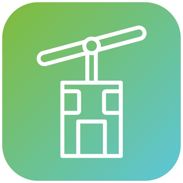 Estilo de icono aéreo de diseño vectorial