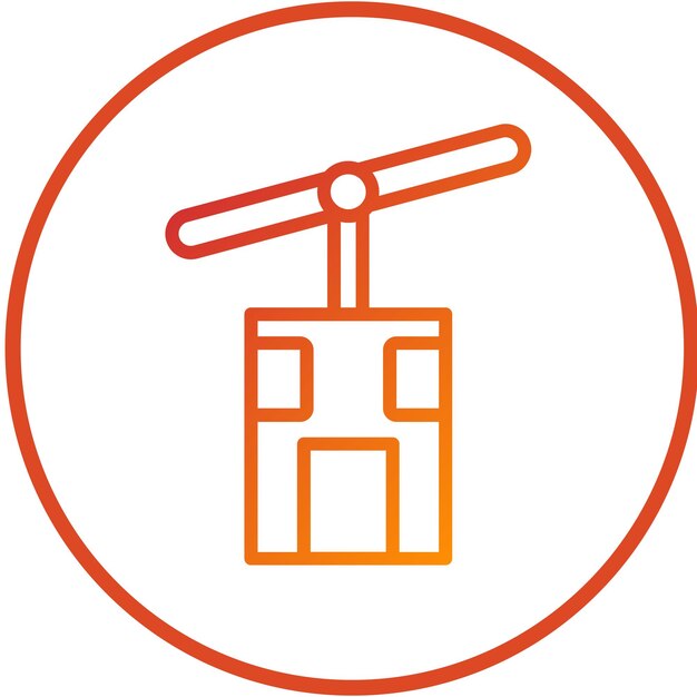 Estilo de icono aéreo de diseño vectorial