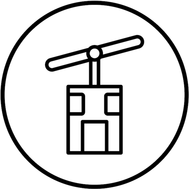 Estilo de icono aéreo de diseño vectorial