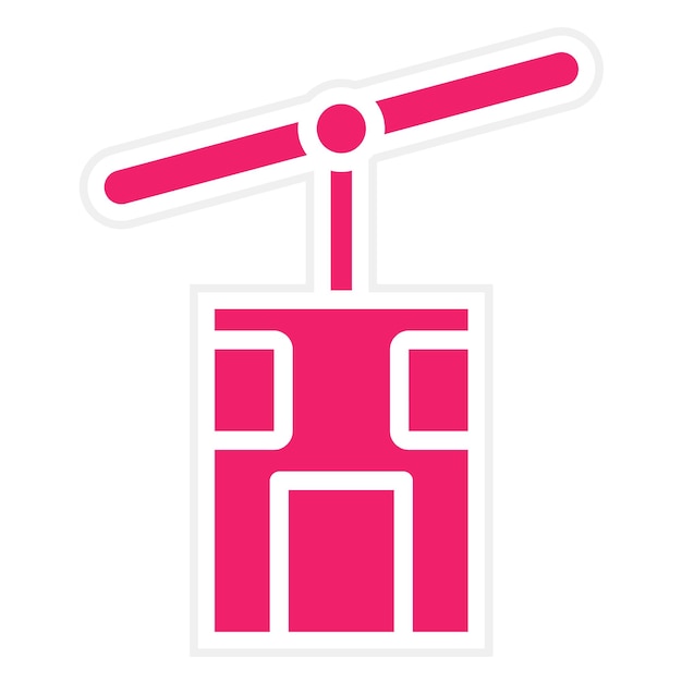 Estilo de icono aéreo de diseño vectorial