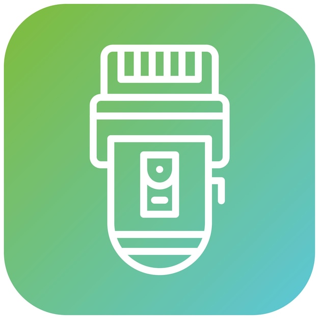 Estilo del icono del afeitador de diseño vectorial