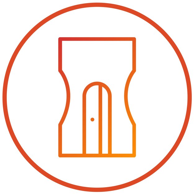Estilo del icono del afilador de diseño vectorial