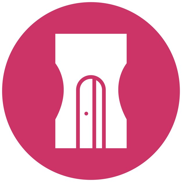 Estilo del icono del afilador de diseño vectorial