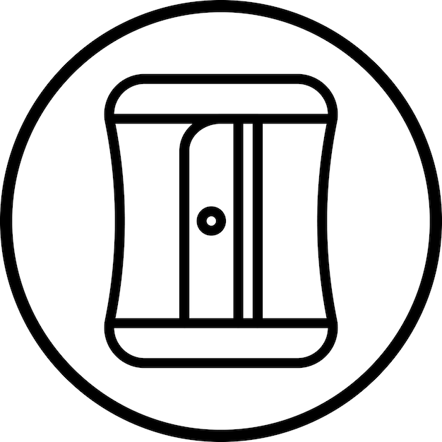 Estilo del icono del afilador de lápices