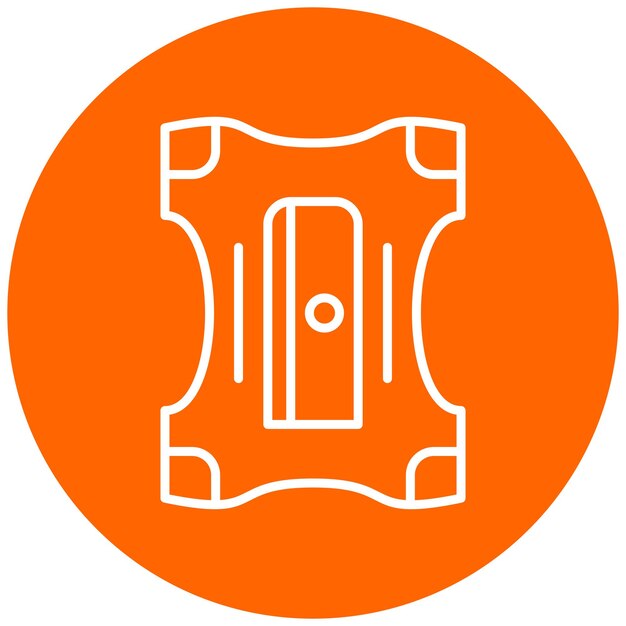 Estilo del icono del afilador de lápices