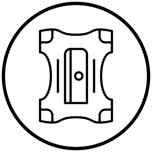Estilo del icono del afilador de lápices