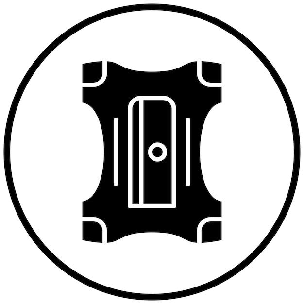 Estilo del icono del afilador de lápices