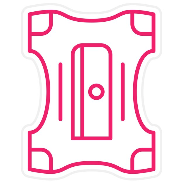 Estilo del icono del afilador de lápices