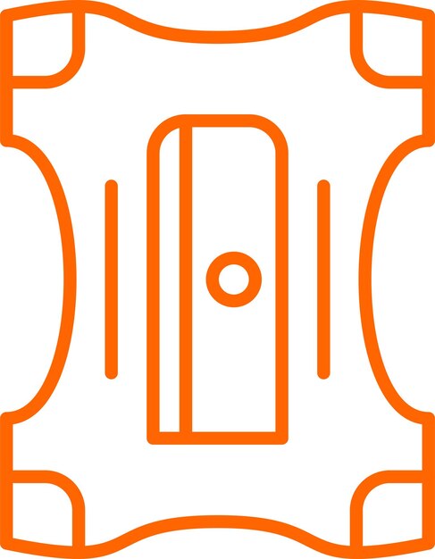Estilo del icono del afilador de lápices