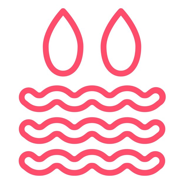 Estilo de icono de agua de diseño vectorial