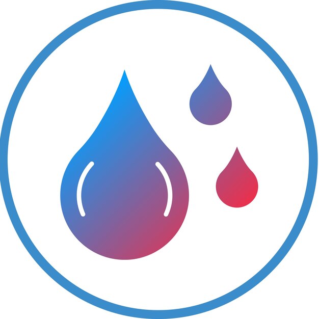 Estilo de icono de agua de diseño vectorial