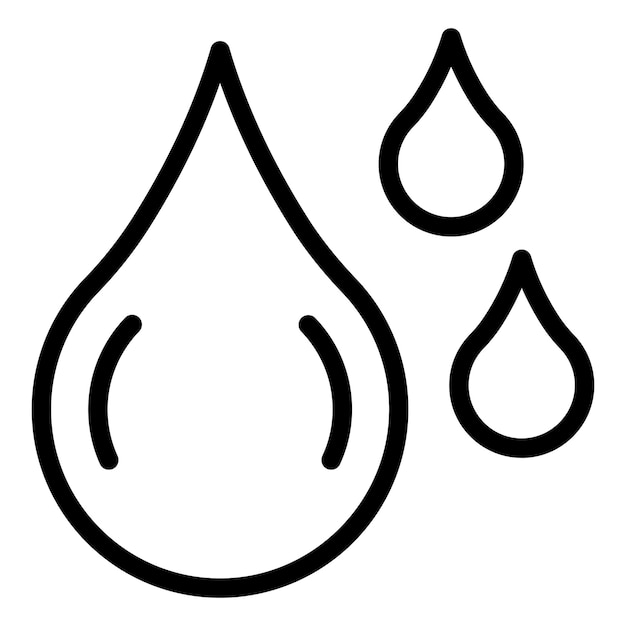 Estilo de icono de agua de diseño vectorial