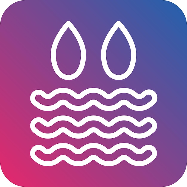 Estilo de icono de agua de diseño vectorial