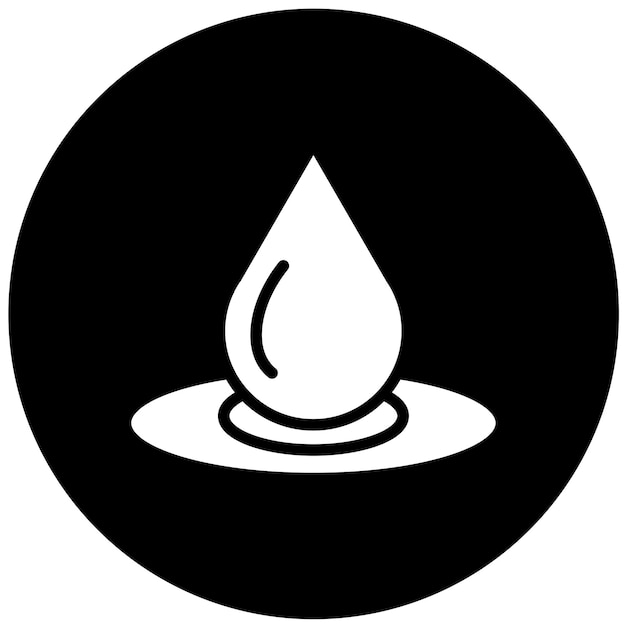 Estilo de icono de agua de diseño vectorial