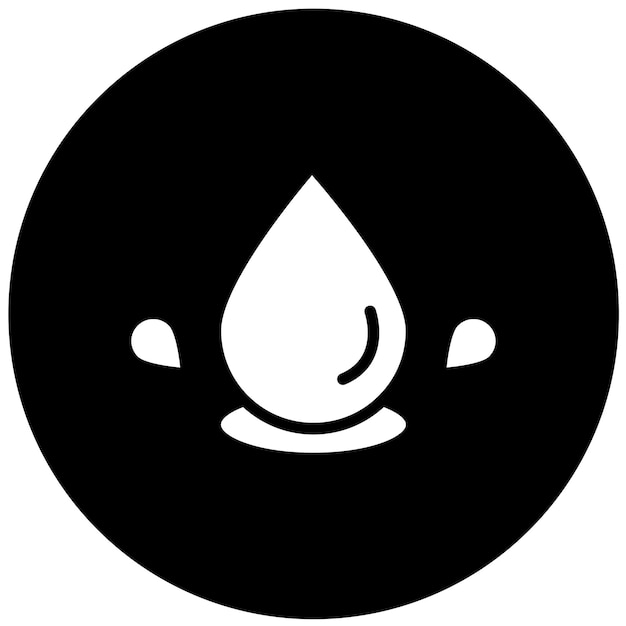 Estilo de icono de agua de diseño vectorial