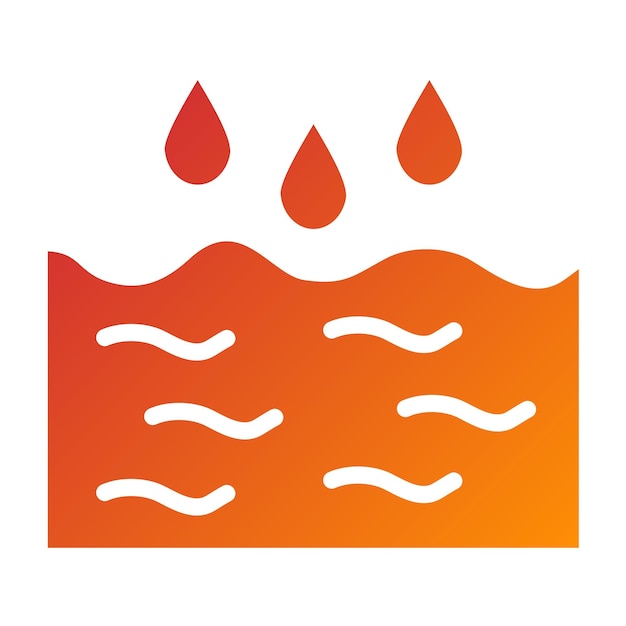 Estilo de icono de agua de diseño vectorial