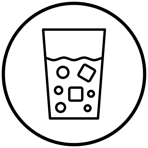 Estilo de icono de agua de diseño vectorial